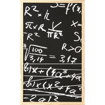 Obraz v ráme MATH1 čierny / biely
