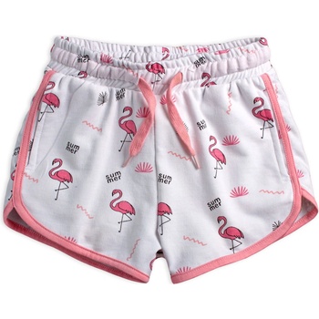 Glo Story Dívčí šortky PLAMEŇÁCI bílé