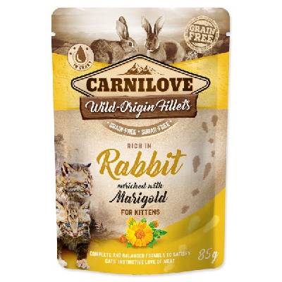 Kap.Carnilove Cat Pouch Rabbit with Marigold 85g