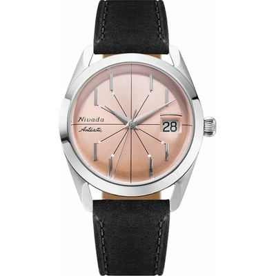 Nivada Grenchen Antarctic Salmon Spider - Black Leather