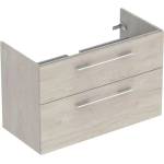 Geberit Selnova Square - Шкафче за умивалник 99x64x50 см, 2 чекмеджета, Light Hickory 501.215. 00.1 (501.215.00.1)