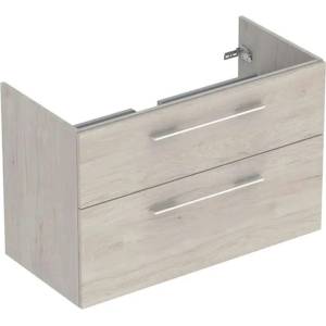 Geberit Selnova Square - Шкафче за умивалник 99x64x50 см, 2 чекмеджета, Light Hickory 501.215. 00.1 (501.215.00.1)