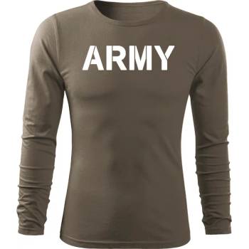 Image 1 of DRAGOWA FIT-T Тениска с дълъг ръкав Army, маслиненозелена, 160 г/м2 (4058)