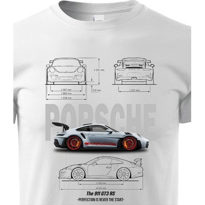 Dětské tričko Porsche 911 GT3 RS BíláCanvas Dětské tričko Bezvatriko.cz 2403