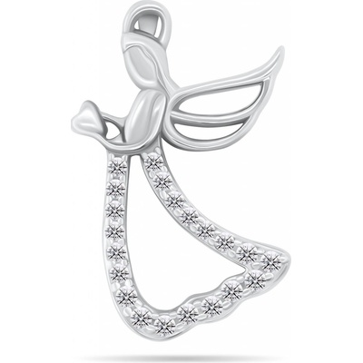 Brilio Silver stříbrný přívěsek Anděl PT113W