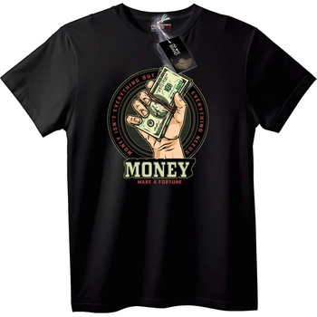 NOONEBRAND Тениска 'Парично Богатство' - 2XL, Black