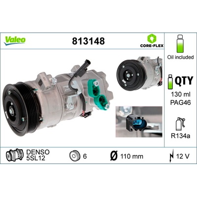 VALEO Kompresor, klimatizace NEW ORIGINAL PART 813148
