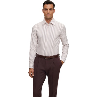 HUGO BOSS Риза Boss Men's Long Sleeve Plain Shirt - Red