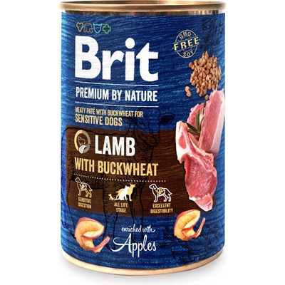 Brit Premium by Nature Агнешко с елда 400г