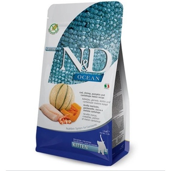 N&D OCEAN CAT Kitten Cod & Shrimp&Pumpkin&Melon 1,5 kg