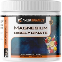 Androrganics Magnesium Bisglycinate jahoda-citrón 300 g