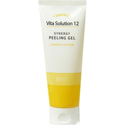 Jigott Пилинг гел за лице с охлюв и морски зърнастец JIGOTT VITA SOLUTION 12 SYNERGY PEELING GEL 180 ml