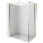 Mexen Kioto-X душ преграда Walk-in 160 x 110 см, прозрачно 10 мм, златно - 800-160-202-50-00-110-X (800-160-202-50-00-110-X)