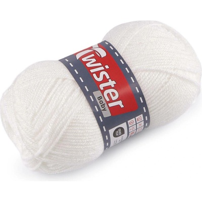 Pletací příze Baby 50 g Varianta: 1 (010) bílá, Balení: 1 ks 60558/156573/280622