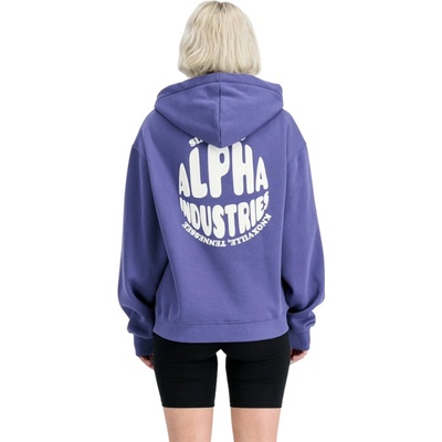 Alpha Industries Logo Backprint W night purple