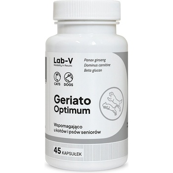 Lab-v Geriato Optimum - Подкрепа за здравето на възрастни кучета и котки 45 капсули