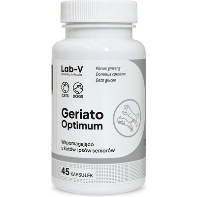 Lab-v Geriato Optimum - Подкрепа за здравето на възрастни кучета и котки 45 капсули
