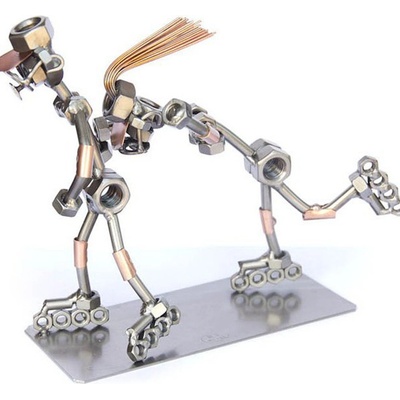 Kovová figurka Bruslaři 8 cm