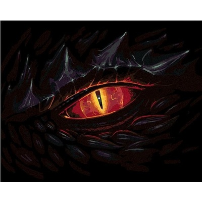 zuty Malování podle čísel Oko draka 80 x 100 cm vypnuté plátno na rám