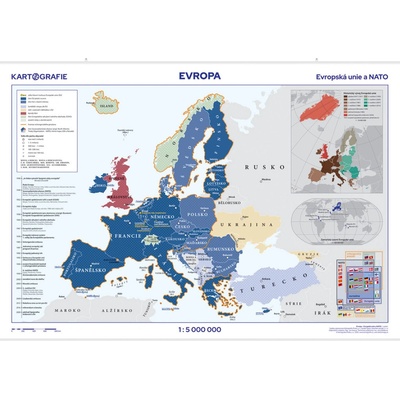 Kartografie PRAHA, a.s. Evropská unie školní nástěnná mapa