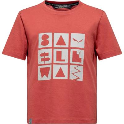 Salewa Детска тениска Salewa Kid's Graphic T-Shirt - Etruscan Red - размер 116 (EU) (704-5543-0113)