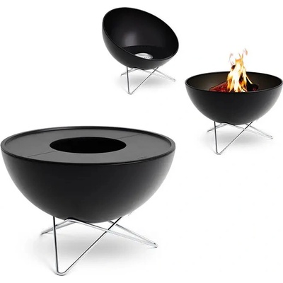Höfats BOWL 70 + Plancha BBQ Set nízký