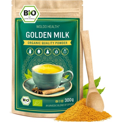 WoldoHealth Zlaté mléko kurkuma 300 g
