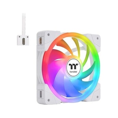 Thermaltake SWAFAN EX14 ARGB Sync PC Cooling Fan White TT Premium Edition (3-Fan Pack) CL-F170-PL14SW-A