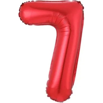 GRABO fóliový balónek ČÍSLICE ČERVENÁ 7 102cm,40 nafukovací