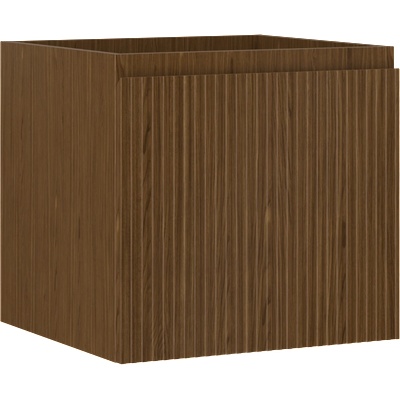 Mexen Rivel шкаф за баня под мивка 50 см, 1 чекмедже, оребрен , орех - 91A20-05047-1-BF86 (91A20-05047-1-BF86)