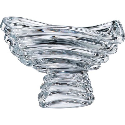 Bohemia Crystal miska na noze Wave 305 mm