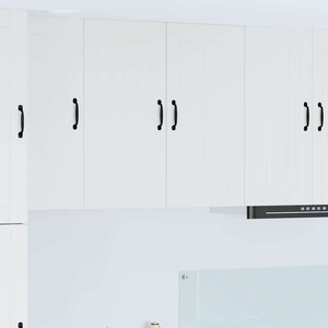 vidaXL Стенен шкаф LUCCA Бяло 80 x 31 x 80 см Инженерна дървесина (885055)