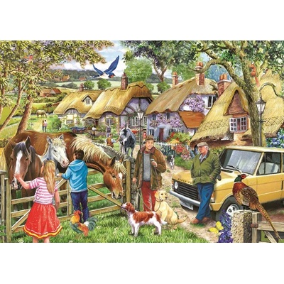 House of Puzzles - Puzzle Horses & Hounds XXL - 500 piese