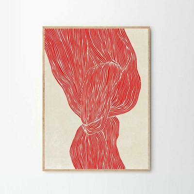 Moikka Plakát The Line - Red by Rebecca Hein 100x140