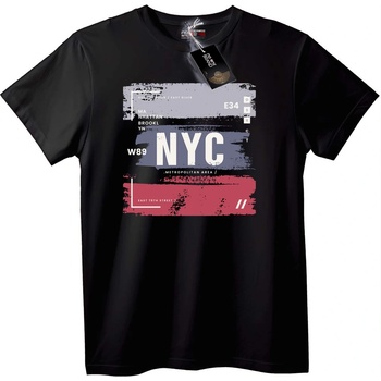 NOONEBRAND Тениска NYC градска - L, Black