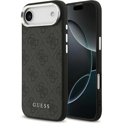GUESS Калъф Guess - Metal Logo, iPhone Air, MagSafe, черен (3666339518721)