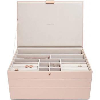 Stackers Ковчеже за бижута Stackers тройно supersize светлорозово-сиво (73792)