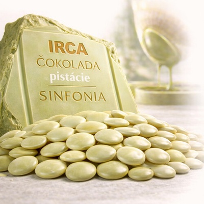 Irca Čokoláda bílá pistáciová Sinfonia pecičky 250 g