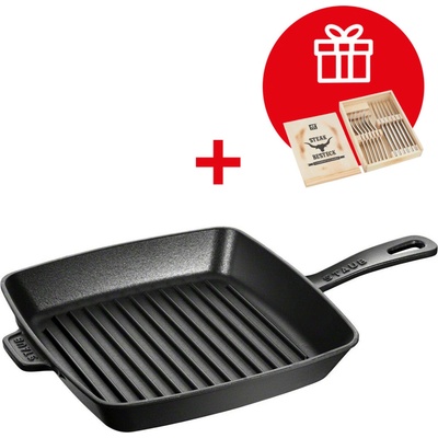 Staub Americká grilovací čtvercová 26 x 26 cm