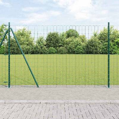 OMAXI Evropský plot s betonovou základnou 10 x 1,5 m Zelená Síťovina 241856