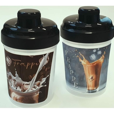 Láhev/ Šejkr 300 ml/450 ml černý FRAPPE