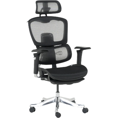 Ергономичен стол ham - черен (3520567)