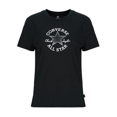 Converse Tričká s krátkym rukávom CHUCK PATCH TEE Čierna