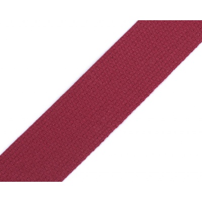 TextilCentrum.cz Popruh bavlněný 490011/8550 vínový, šíře 3cm (popruh v metráži)