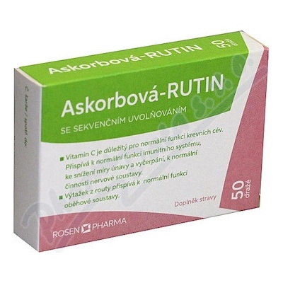 Rosen Askorbová RUTIN 50 drg.