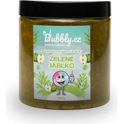 Domácí Bubble Tea Práskací kuličky zelené jablko 250 g