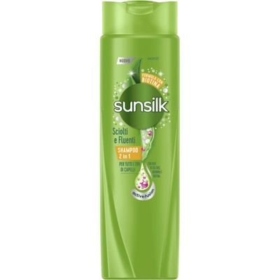 Sunsilk Loose & Flawing šampón a kondicionér 2 v1 na krepovité vlasy bez objemu 250 ml