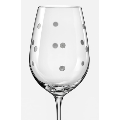 Crystalex Sklenice na víno Viola Dots 6 x 450 ml