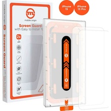 Mobile Origin Orange Screen Guard iPhone 15 Pro/15 2 ks s aplikátorom SGA-i15Pro-2pk