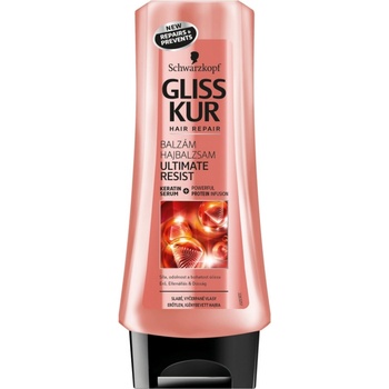 Gliss Kur Ultimate Resist regenerační expres balzám pro slabé vyčerpané vlasy 200 ml